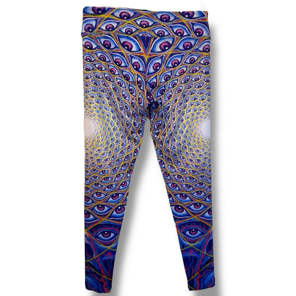 Psychedelic Eye Pattern Leggings - image 2